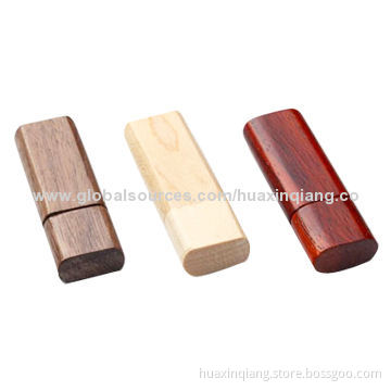 USB Drive with Wood Material, 128MB-64GB Capacity Range, Customized Colors, Logo Designs, USB2.0/3.0